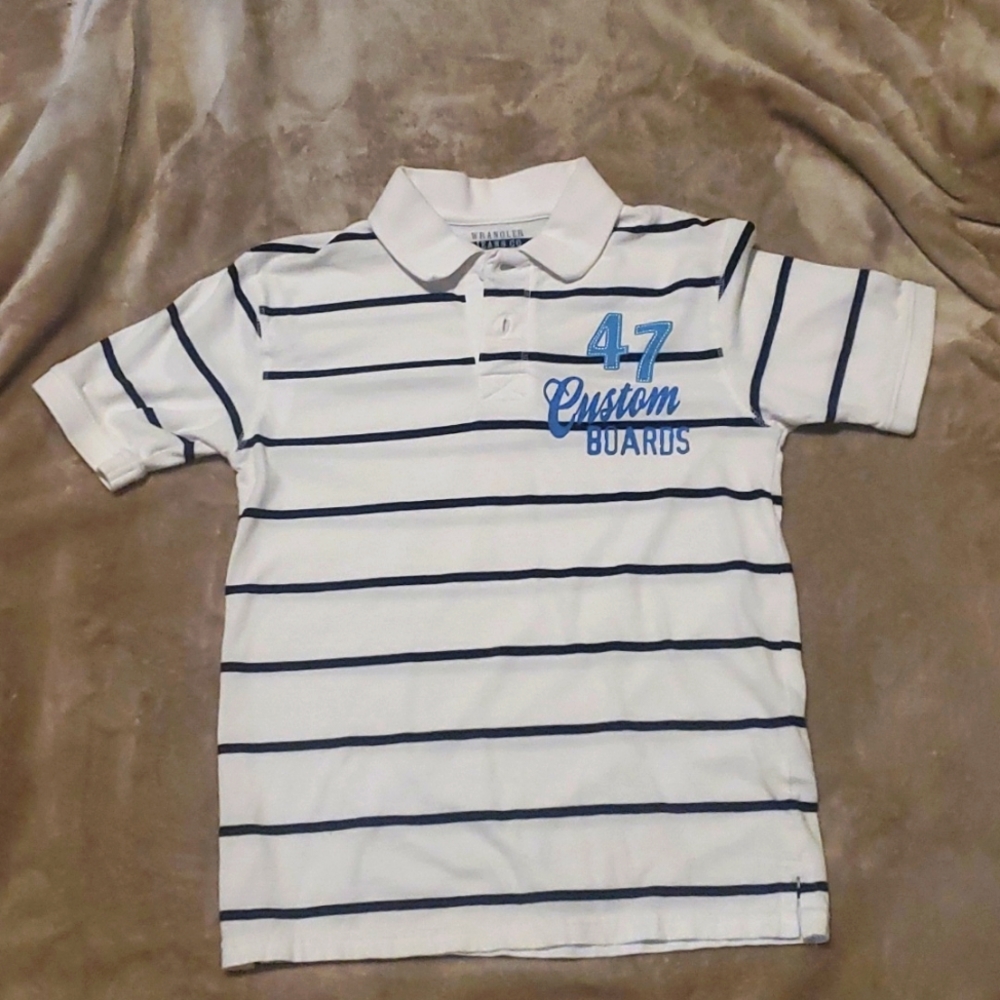 Youth Wrangler Jean Co short sleeve collared shirt